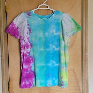 Ava & Viv Plus Size 2X Eyelet
Short Sleeve Blouse Top Tee
Tye Dye Tie Dye